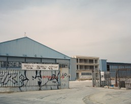 Former Hockey and baseball Stadiums at the Helliniko Olympic Complex. The site is now hosting refugees.