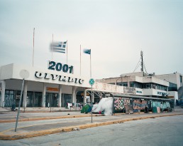 Former Ellinikon International Airport. The site is now hosting refugees.