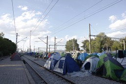 Quechua tents, Idomeni Camp, Greece, May 2016.